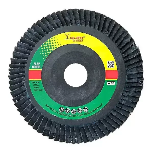 Yuri 100 mm Diameter A80 Grit Black Circular Go Green Flap Disc ( Pack of 10 )