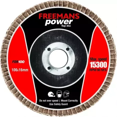 FREEMANS Power 4 Inch/100 mm 60 Grit Flap Disc (Pack of 20)