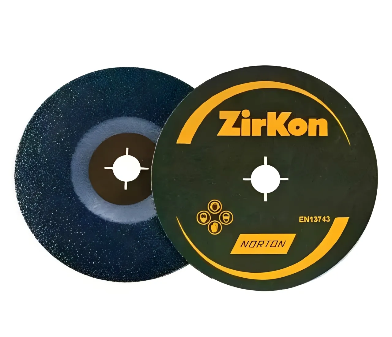Norton 4 Inch 36 Grit Zircon+ Coated Fibre Disc Pack of 10 pcs
