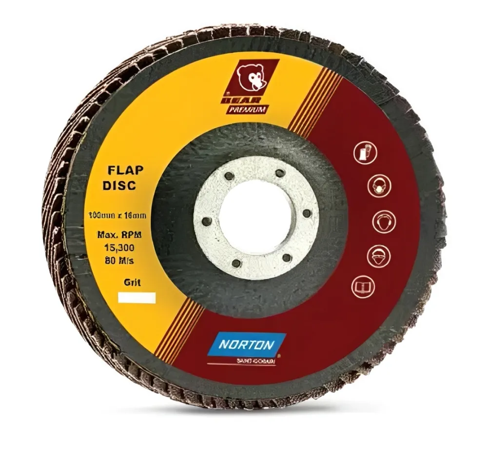 Norton 100 mm 80 Grit Aluminum Oxide Flap Disc