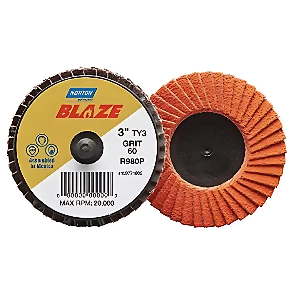 Norton 76.2 mm (3 Inch) 60 Grit Ceramic Flap Disc
