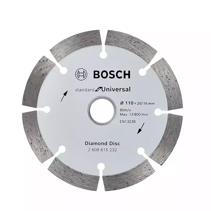 Bosch 110x20/16 mm Diamond Cutting Disc with 13900 RPM, (Pack of 5)