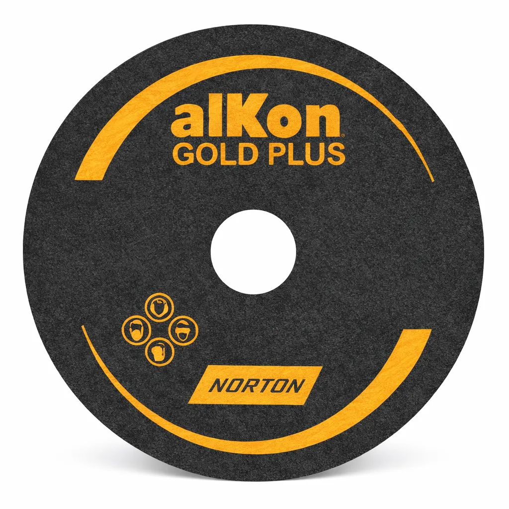 Norton 100 mm 60 Grit Aluminium Oxide Alkon Gold Plus Fibre Disc