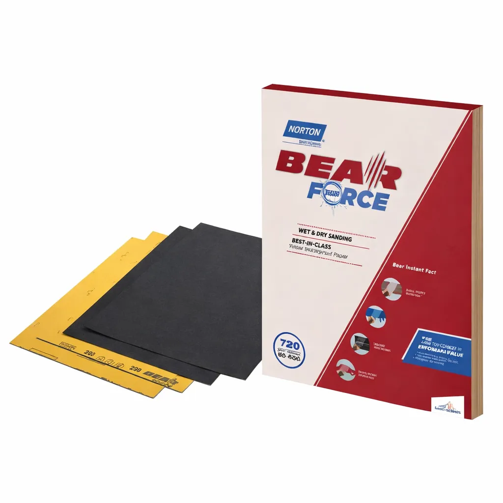 Norton Bear Force Waterproof Sheet 220 Grit 275 x 225 mm