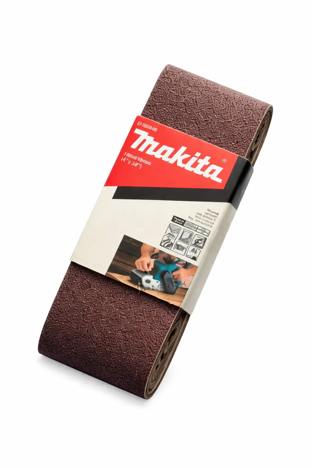 Makita 610x100 mm A40 Grit Abrasive Belt for Wood, Metal and PVC