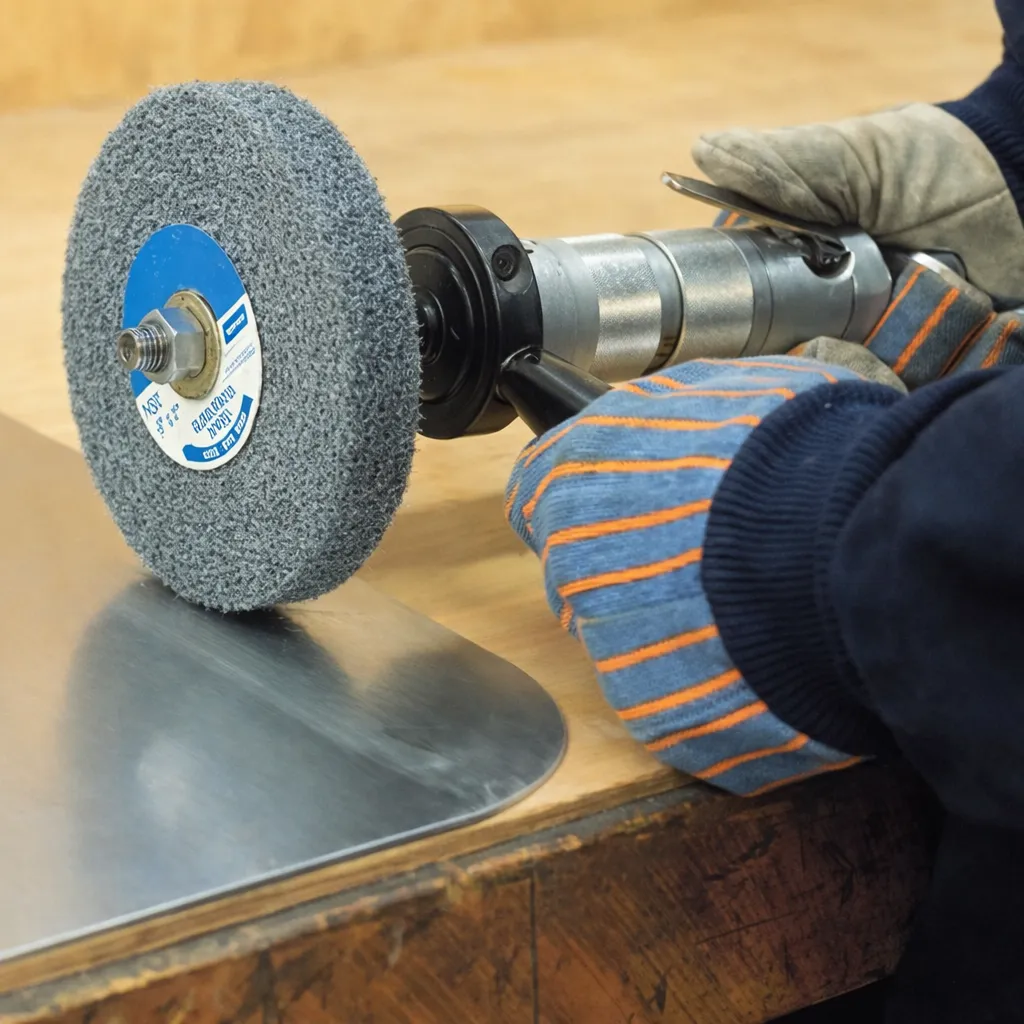 Norton Beartex Q Series UX410 Abrasive Non-Woven Unified Polishing Wheel - (Dia 200mm, Thickness 25m