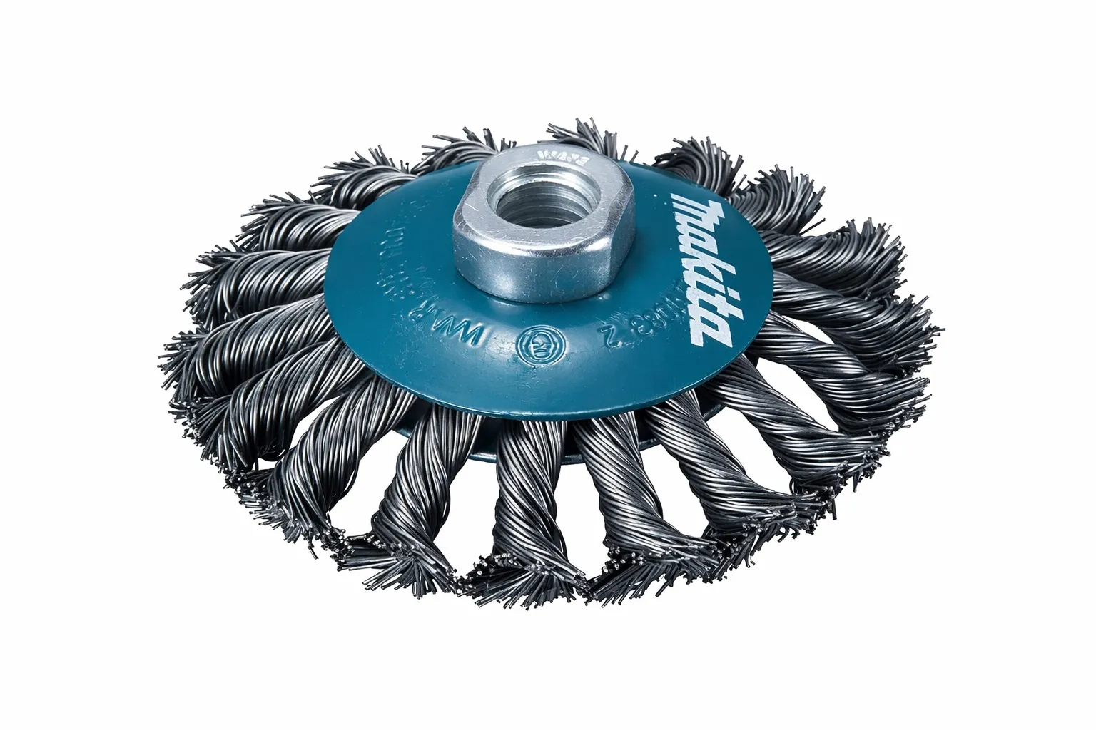 Makita 100 mm Galvanized Steel Brush with 0.5 mm Braided Wire