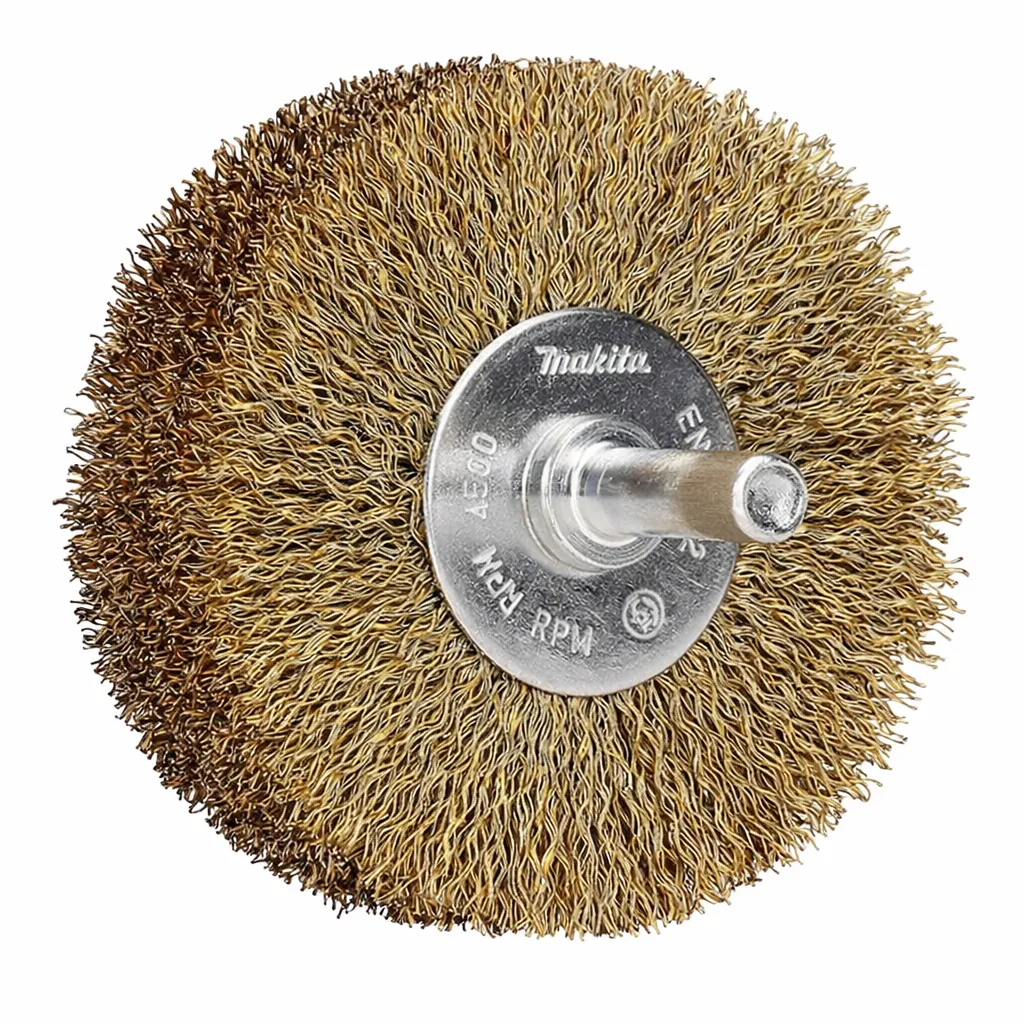 Makita 80 mm Round Brass Wire Wheel Brush Thumbnail 2
