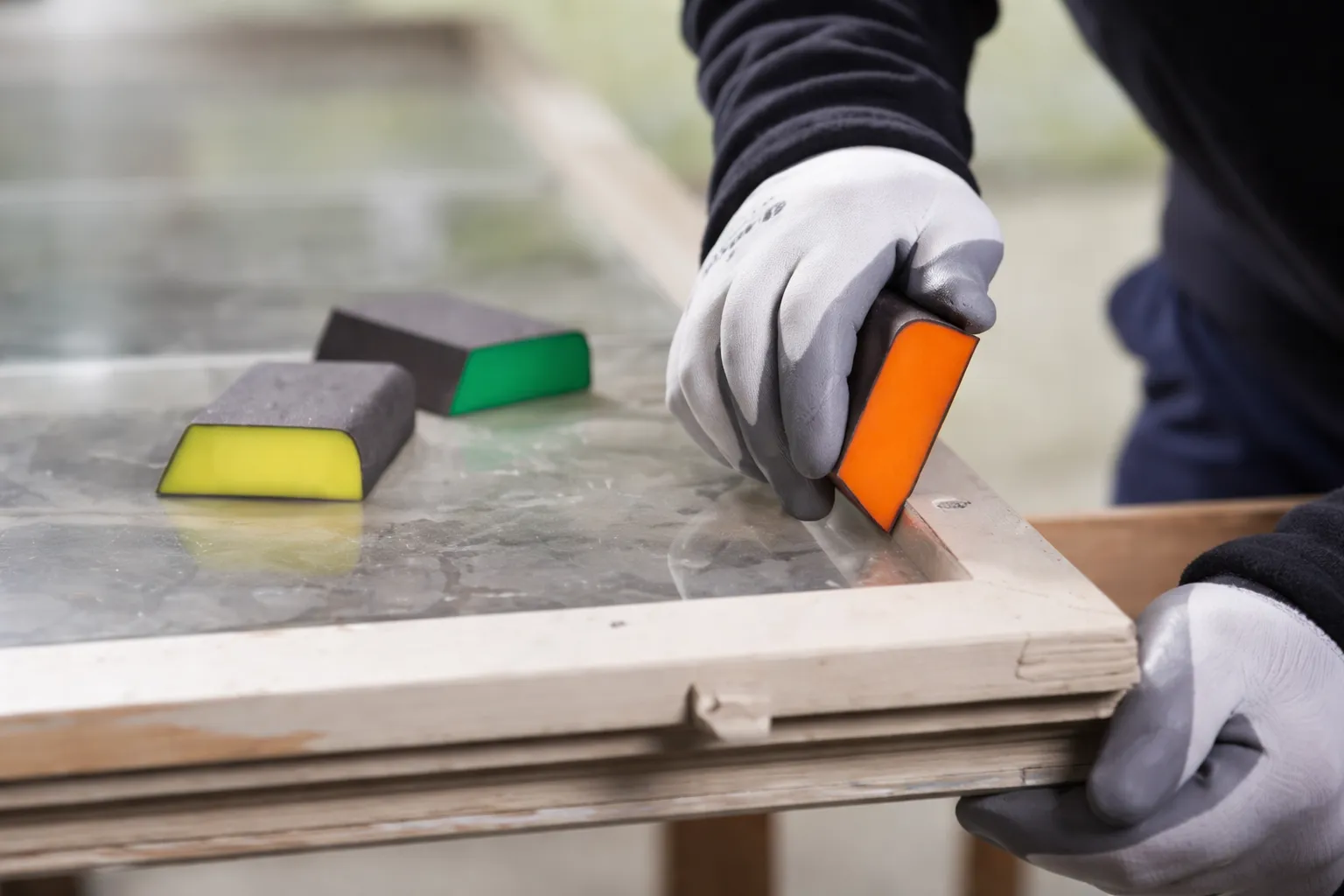 Bosch 69x97x26 mm Fine Grade Yellow Sanding Foam Block Thumbnail 2