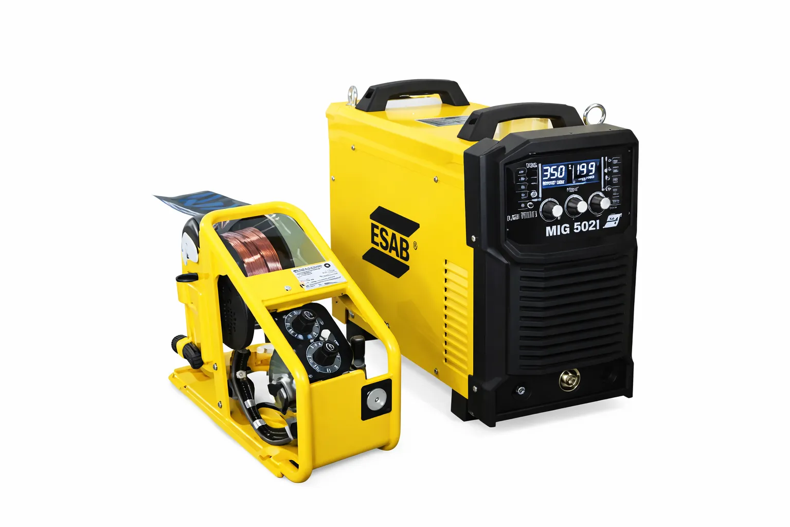 Esab 50 - 500 A 3 Phase IGBT Inverter MIG Welding Machine with 5 m Wire Feeder, MIG 502I 5M