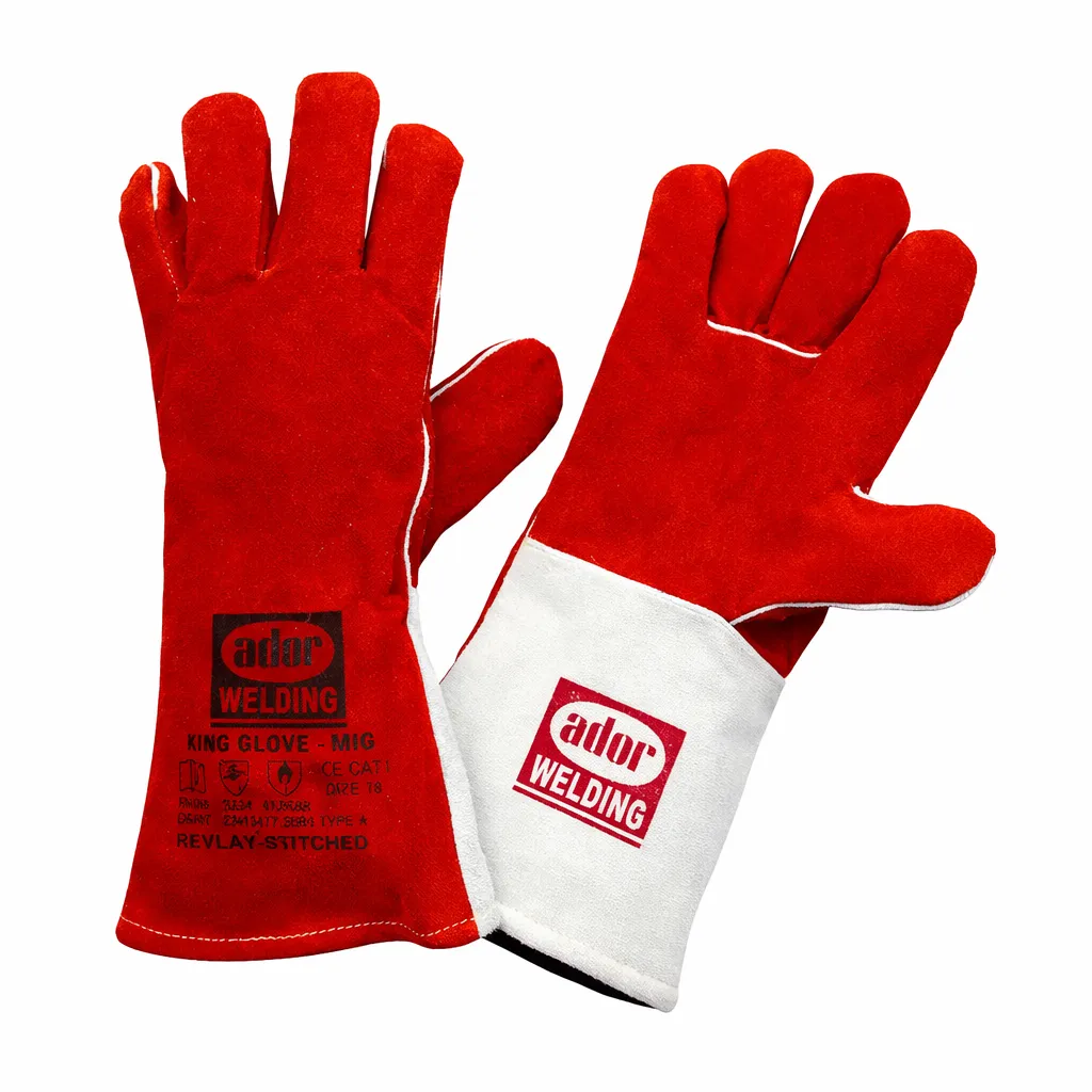Ador Chrome Leather Welding Glove, King Glove - MIG