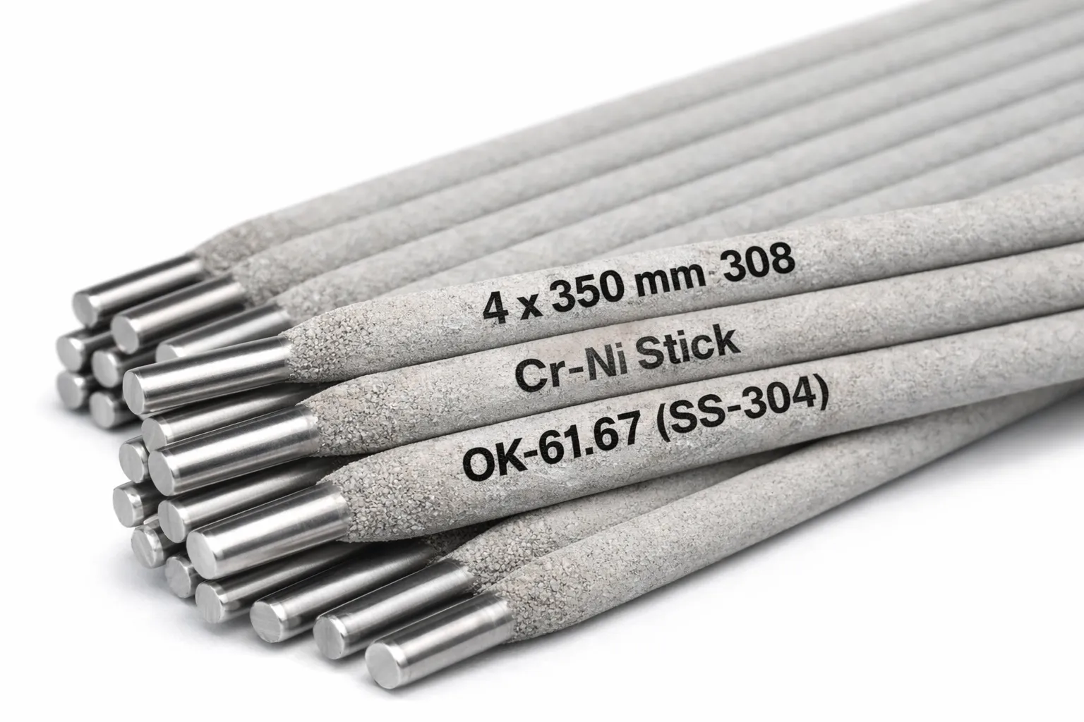 Esab 4x350 mm 308 Stainless Steel Austenitic Cr-Ni Stick Electrode Rutile Coated, OK-61.67 (SS-304)