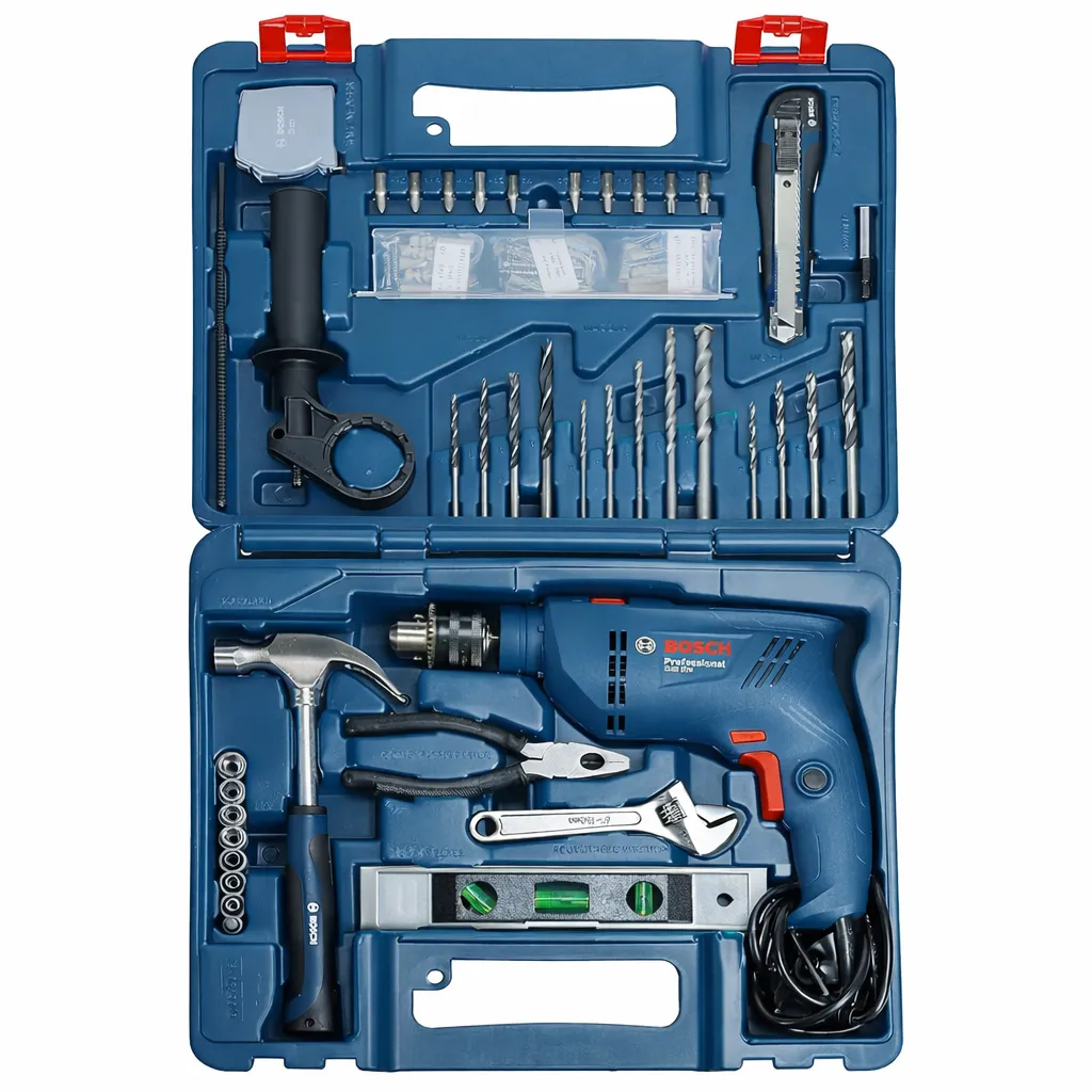 Bosch GSB 600 Corded Electric 3000 RPM Professional Percussion Impact Drill, 06011A03F1