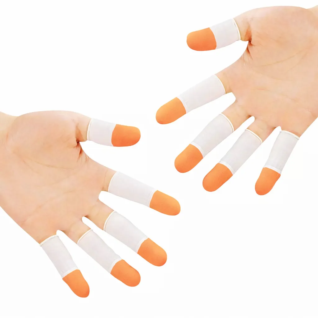 Robustt RBLATEXFINGERCOTSMULTI10 Disposable Latex Finger Cots