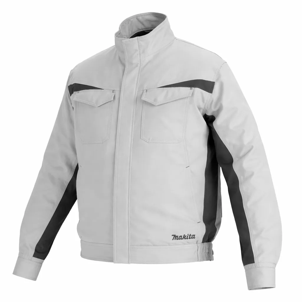 Makita Cordless Fan Jacket 100 Polyester White Black Size M DFJ213ZM