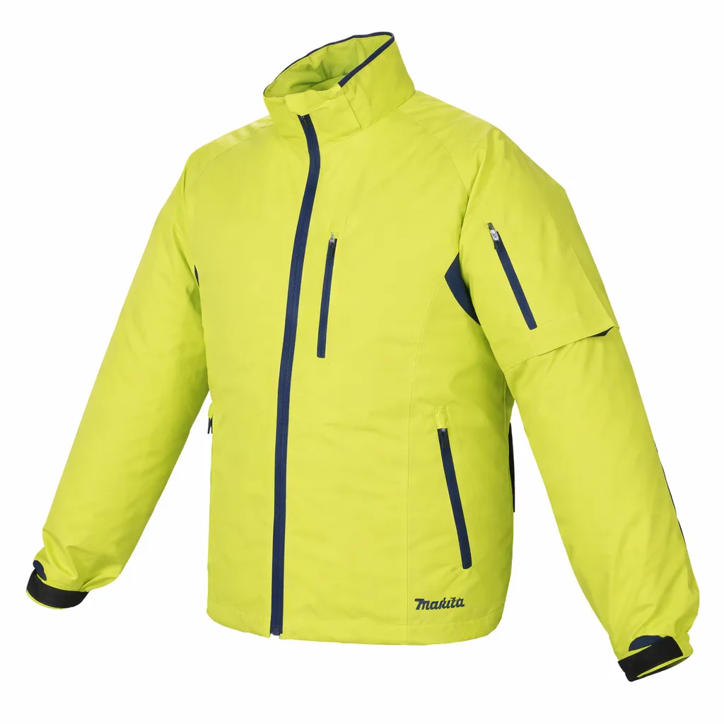 Makita Cordless Fan Jacket 100 Polyester Green Size L DFJ212ZL
