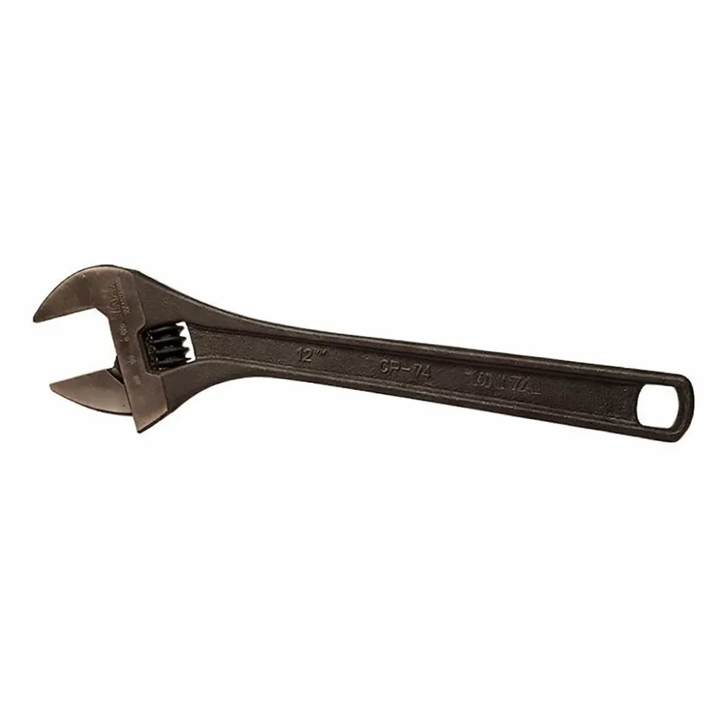 Tata Agrico 3048 mm 12 Inch Black Phosphate Finish Adjustable Wrench WRA003