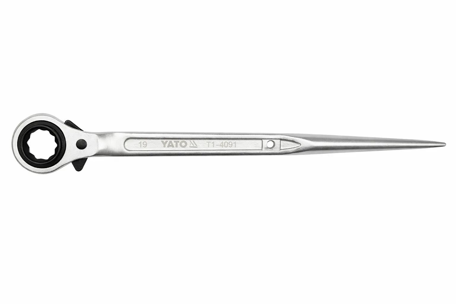Yato GRD Double Socket Ratchet Handle 315 mm 1240 inch Length 32 Teeth Chrome Plated Satin YT4937