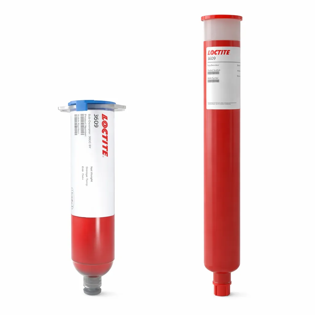 LOCTITE Electrically NonConductive Adhesive 30 ml Capacity 1450 Psi Shear Strength Heat Cure Red 3609