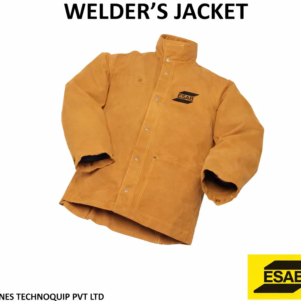 Esab Full Sleeves Plain Welding Jacket LW Large Size